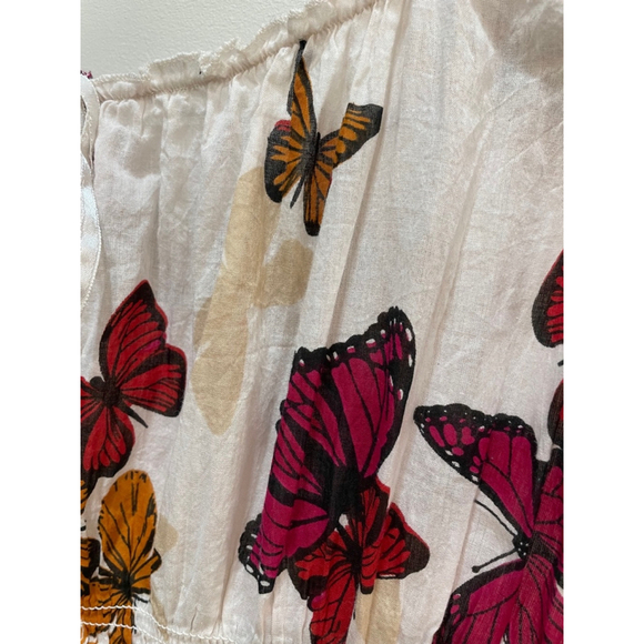 🍄50% White Midi Dress Butterfly - Picture 5 of 14